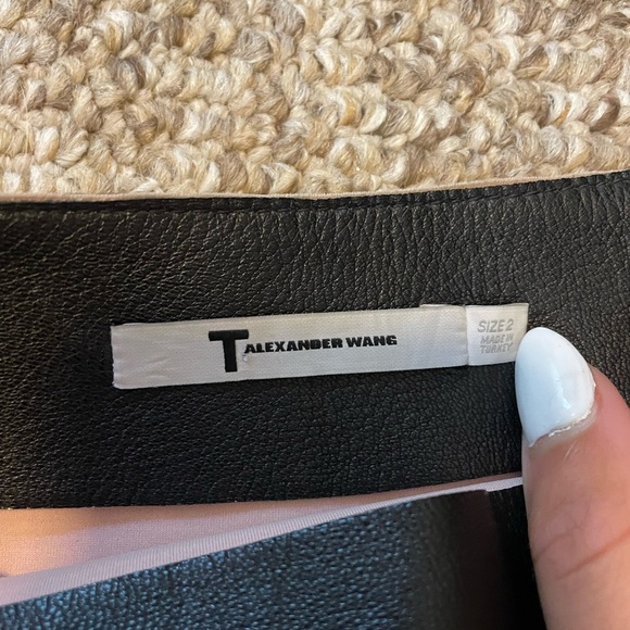 Alexander Wang leather mini skirt size 2 - Picture 4 of 4